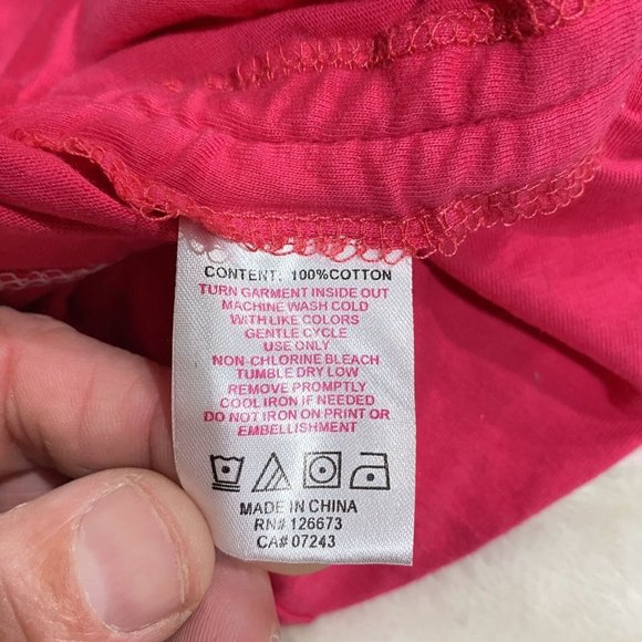 Eckored Women's Pink Cotton Drawstring-Hem Round Neck Separated-Hooded Shirt XS - Picture 7 of 8